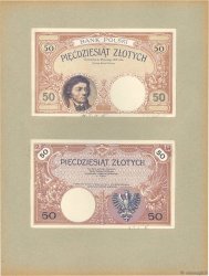 50 Zlotych Épreuve POLAND  1938 P.056p AU