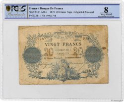 20 Francs type 1871 FRANCIA  1872 F.A46.03