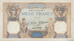 1000 Francs CÉRÈS ET MERCURE FRANCIA  1929 F.37.03