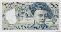 50 Francs QUENTIN DE LA TOUR FRANKREICH  1992 F.67.19a