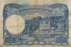 10 Rupees CEYLON  1942 P.036Aa MB