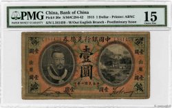 1 Dollar CHINA  1913 P.0030e SGE