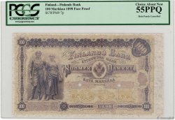 100 Markkaa Épreuve FINLAND  1898 P.007p XF+