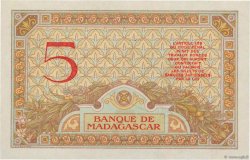 5 Francs MADAGASCAR  1937 P.035 AU