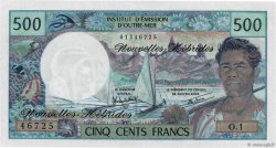 500 Francs NEUE HEBRIDEN  1980 P.19var ST