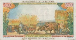 10 NF sur 500 Francs Pointe à Pitre REUNION ISLAND  1971 P.54a VF