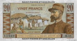 20 Francs Émile Gentil SAINT-PIERRE UND MIQUELON  1946 P.24 fST+