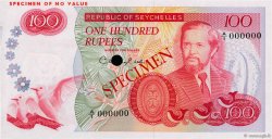 100 Rupees Spécimen SEYCHELLEN  1977 P.22s fST+