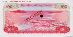 100 Rupees Spécimen SEYCHELLES  1977 P.22s UNC-