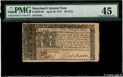 6 Dollars ESTADOS UNIDOS DE AMÉRICA Annapolis 1774 PS.0979