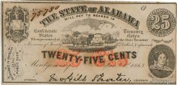 25 Cents ESTADOS UNIDOS DE AMÉRICA Montgomery 1863 PS.0211b