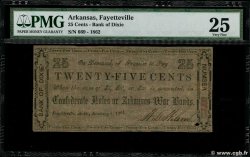 25 Cents ESTADOS UNIDOS DE AMÉRICA Fayetteville 1862 