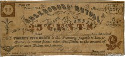 25 Cents UNITED STATES OF AMERICA Greensboro 1862  VG