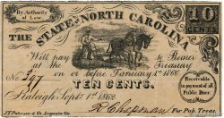 10 Cents ÉTATS-UNIS D AMÉRIQUE Raleigh 1862 PS.2356