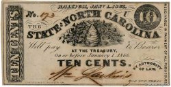 10 Cents ÉTATS-UNIS D AMÉRIQUE Raleigh 1863 PS.2361