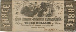 3 Dollars STATI UNITI D AMERICA Raleigh 1863 PS.2367a