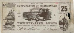 25 Cents Faux ESTADOS UNIDOS DE AMÉRICA Branchville 1861 