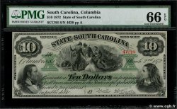 10 Dollars ESTADOS UNIDOS DE AMÉRICA Columbia 1872 PS.3324 SC+