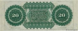 20 Dollars ESTADOS UNIDOS DE AMÉRICA Columbia 1872 PS.3324 SC+