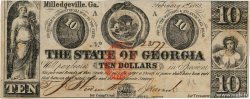 10 Dollars UNITED STATES OF AMERICA Milledgeville 1863 PS.0867 XF-