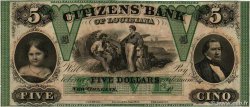 5 Dollars Non émis UNITED STATES OF AMERICA New Orleans 1840  UNC-