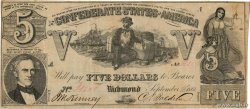 5 Dollars CONFEDERATE STATES OF AMERICA  1861 P.20a F+