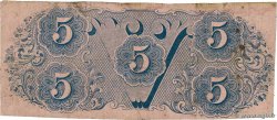 5 Dollars 美利堅聯盟國  1862 P.51c F