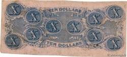 10 Dollars ESTADOS CONFEDERADOS DE AMÉRICA  1862 P.52b MBC