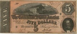 5 Dollars Гражданская война в США  1864 P.67 XF