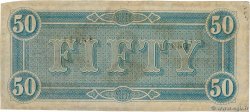 50 Dollars KONFÖDERIERTE STAATEN VON AMERIKA  1864 P.70 fVZ
