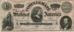 100 Dollars CONFEDERATE STATES OF AMERICA  1864 P.71 F+