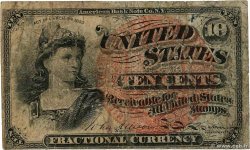 10 Cents VEREINIGTE STAATEN VON AMERIKA  1863 P.115a SGE
