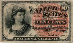 10 Cents VEREINIGTE STAATEN VON AMERIKA  1863 P.115a SS