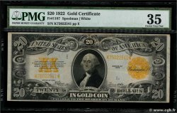 20 Dollars UNITED STATES OF AMERICA  1922 P.275 VF