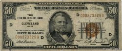 50 Dollars VEREINIGTE STAATEN VON AMERIKA Cleveland 1929 P.398 SGE