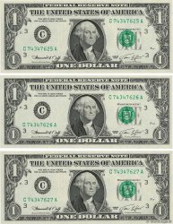 1 Dollar Consécutifs UNITED STATES OF AMERICA Philadelphie 1974 P.455 UNC-