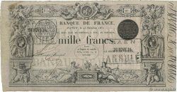 1000 Francs type 1842 définitif Annulé FRANKREICH  1851 F.A18.10