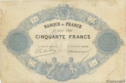 50 Francs type 1864 FRANKREICH  1866 F.A33.04 S