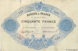 50 Francs type 1868 Indices Noirs FRANCE  1870 F.A38.04