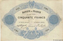 50 Francs type 1868 Indices Noirs FRANCIA  1882 F.A38.12 q.BB