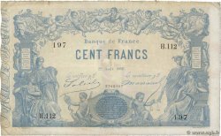 100 Francs type 1862 - Bleu à indices Noirs FRANCIA  1868 F.A39.03 MB