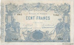 100 Francs type 1862 - Bleu à indices Noirs FRANKREICH  1875 F.A39.11