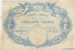 50 Francs type 1884 Indices Noirs FRANCE  1885 F.A47.02 TB
