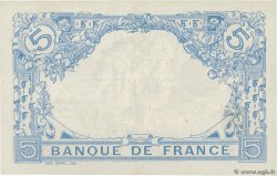 5 Francs BLEU FRANKREICH  1915 F.02.28 fVZ