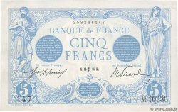 5 Francs BLEU FRANKREICH  1916 F.02.36 VZ+