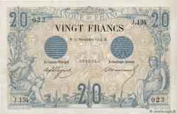 20 Francs NOIR FRANCIA  1874 F.09.01