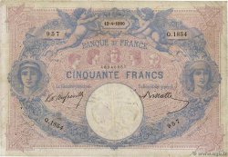 50 Francs BLEU ET ROSE FRANCIA  1900 F.14.12
