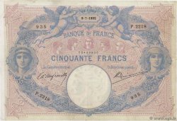 50 Francs BLEU ET ROSE FRANCIA  1902 F.14.14