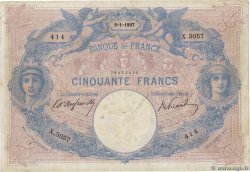 50 Francs BLEU ET ROSE FRANCE  1907 F.14.19 F