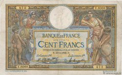 100 Francs LUC OLIVIER MERSON sans LOM FRANCIA  1922 F.23.15 RC+